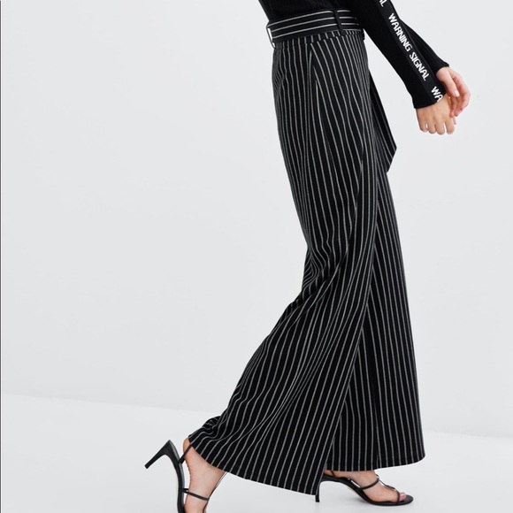 🎉HP🎉ZARA Belted Striped Pants - Picture 3 of 6